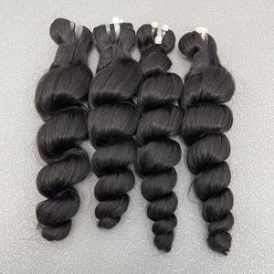 Envío Inmediato Exclusivo Thanh T420 Extensiones de Cabello Humano Remy Virgen Vietnamita 100% Tejido Negro Ondulado Profundo 100g Precio al por Mayor - Product Image 3