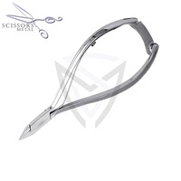 Coupe-ongles latéral professionnel classique en acier inoxydable à pointe flèche, 12 cm, avec double poignée à ressort, prix de gros