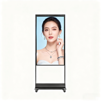 Écran LCD grand format 65 pouces pour affichage publicitaire multimédia et signalétique numérique suspendu au plafond, idéal pour les magasins et la visualisation en plein soleil – Approvisionnement direct usine