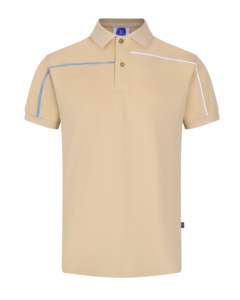 เสื้อโปโล100% โพลีเอสเตอร์สำหรับผู้ชายแบบถักทอแบบสวยชุดเครื่องแบบพิมพ์โลโก้ออนไลน์จากโรงงานเวียดนาม - Product Image 5