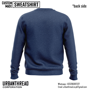 Sweat-shirt homme 100% coton molletonné, hiver, vintage, manches longues, col rond, coupe unisexe, fitness, mode streetwear, personnalisable - Product Image 5