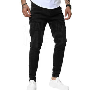 2024 pantalones vaqueros rectos de cintura alta para hombres superventas hechos a medida 100% algodón de secado rápido con artesanía de alta calidad precio razonable - Product Image 4