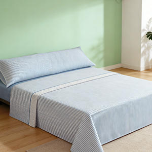 Super Oferta: Juego de Sábanas de Microfibra de Poliéster de 3 Piezas, Sábana Ajustable de Microfibra de Poliéster, Sábana Plana, 1 Funda de Almohada (Opcional) - Product Image 1