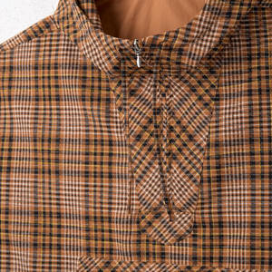 เสื้อสวมหัวมีฮู้ดผู้ชายเสื้อสเวตเตอร์ผ้าไนลอนลายตารางสก็อตเสื้อกันลมมีฮู้ดสำหรับฤดูใบไม้ผลิ - Product Image 3