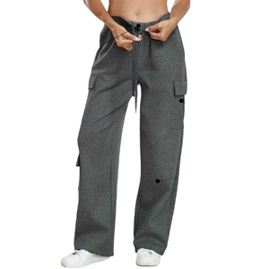 Vente en gros 100% coton Pantalons cargo décontractés super doux et respirants pour femmes Pantalons de jogging pour femmes Pantalons et pantalons confortables pour 2026 - Product Image 6