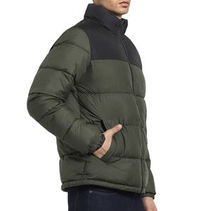 High Quality Men Hooded Puffer Jacket Winter Warm Wear Wholesale <b>Waterproof</b> Windproof Front Logo Zipper Closure Solid Pattern - Product Image 5