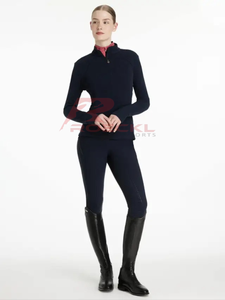 Équitation femmes pull en gros tissu durable haute élasticité gestion de l'humidité doux au toucher équestre extérieur - Product Image 3