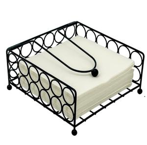 Tendance Design porte-serviettes fer métal noir support de mouchoirs pour la maison salon bureau porte-mouchoirs décoratifs - Product Image 5