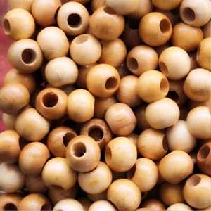 Cuentas de Madera Natural con Orificio Grande, Forma de Corazón, Color Personalizado de Pascua, Diseño Moderno Hecho a Mano, Paquete de Varias Piezas - Product Image 5