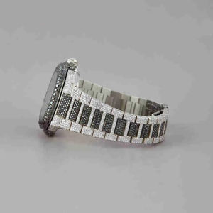 Montre pour homme de luxe la plus vendue avec mouvement mécanique de qualité diamant incolore en moissanite glacée, prix tendance, nouvelle arrivée - Product Image 4