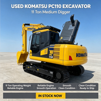 Excavatrice sur chenilles Komatsu PC110, 11 tonnes, compacte, hydraulique, d'occasion, du Japon, pour travaux de construction et terrassement municipal