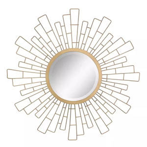 Miroir classique de forme ronde Miroir mural fantaisie fait main de designer élégant Fabricant et fournisseur luxueux de miroir mural - Product Image 4