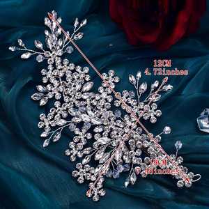 Tocado de Novia Bridella Silvery-Left de 1 Pieza con Pedrería Plateada y Ajuste Cómodo para Bodas y Eventos Formales - Product Image 6