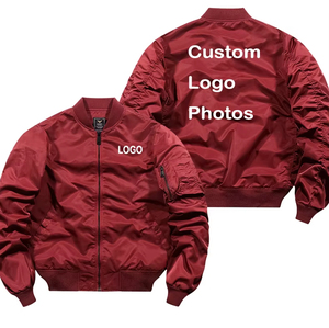 Trendy Mens Bomber Jacket Lightweight Breathable Fabric Zipup Casual Style Relaxed Fit Streetwear Bomber Jacket - Product Image 3