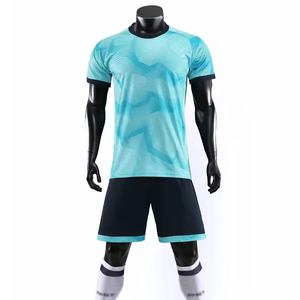 Soccer Uniform Set for Men and <b>KIDS</b> Custom Logo Printing Short Sleeve 100% Breathable Polyester Soccer Uniforms - Product Image 6