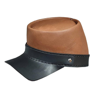 Gorra Kepi de algodón transpirable con trenza decorativa y botones laterales, perfecta para uniformes de moda o eventos de disfraces