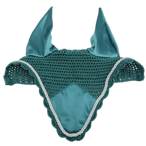 Bonnet d'oreille de cheval au crochet avec voile de mouche à paillettes Accessoire d'équitation élégant et confortable Idéal pour l'entraînement et les spectacles - Product Image 5