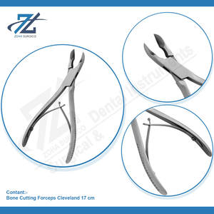 Forceps à os de Cleveland, manuel, en acier inoxydable, instrument dentaire professionnel, 17 cm, poignée ergonomique, certifié CE, Pakistan - Product Image 4