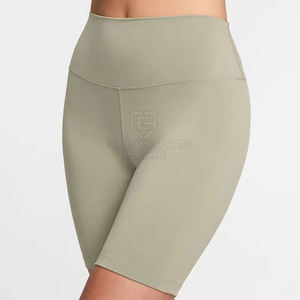 Best Selling High Quality Breathable Eco-Friendly Women's Gym Shorts Customizable Elastic Waist Spandex/<b>Nylon</b> <b>Fabric</b> Casual Wear - Product Image 1