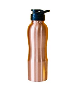 Botella de Cobre Curva de Diseño al por Mayor de 1 L, Revitaliza tu Agua, Curvada a la Perfección, Elaborada para tu Bienestar - Product Image 1