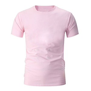 Camisetas de cuello redondo para hombre de algodón 100% de alta calidad hechas en fábrica, personalizables, MOQ bajo, precio bajo, transpirables, hechas en Pakistán, camisetas para hombre - Product Image 1