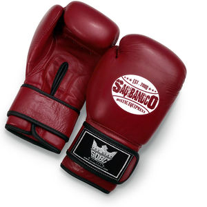 Gants de boxe vintage rouge crochet et boucle meilleurs gants d'entraînement en cuir et gants de boxe Muay Thai - Product Image 5