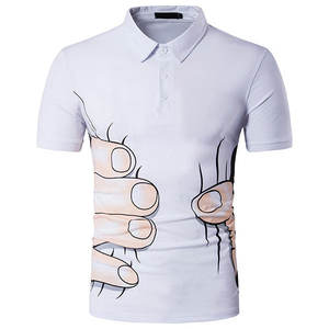 Haute qualité hommes pour Polo T-Shirt couleur personnalisée Anti-rides respirant Sublimation broderie gaufrage sérigraphie - Product Image 5