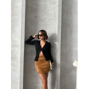 Jupe fendue en daim pour femme en gros - Product Image 4