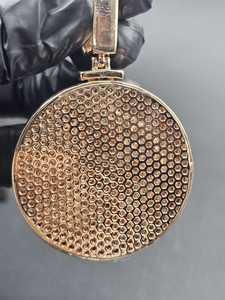 Colgante de plata de ley 925 con diamantes de moissanita VVS de diseño personalizado Iced Out para uso diario, unisex. - Product Image 5