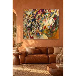 Impression sur toile de composition chromatique dynamique de Fida Kandinsky - Product Image 4