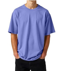 Mode personnalisé lavage à l'acide graphique t-shirt hommes surdimensionné Vintage T-Shirt imprimé 100% coton été goutte épaule grande taille t-shirt - Product Image 1