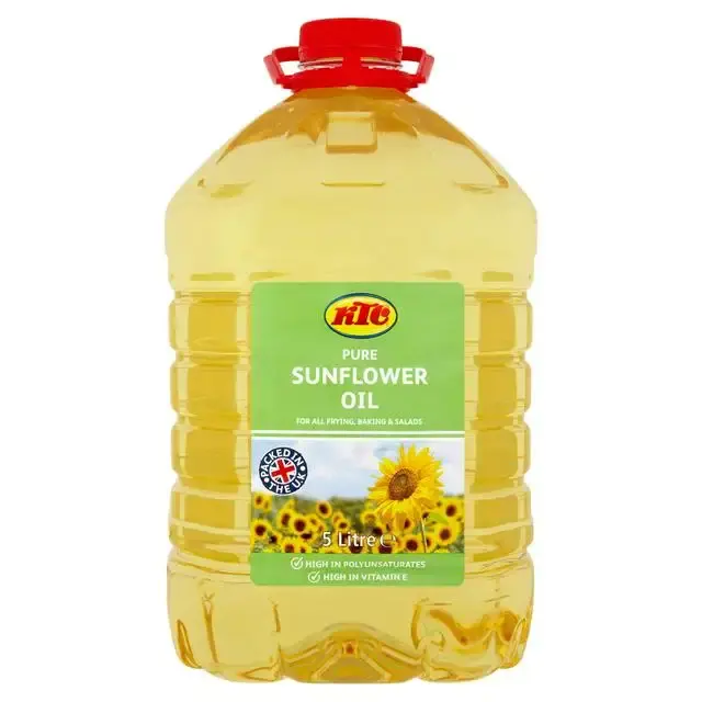 Aceite de girasol refinado, aceite de flor de sol para cocinar, precio a granel