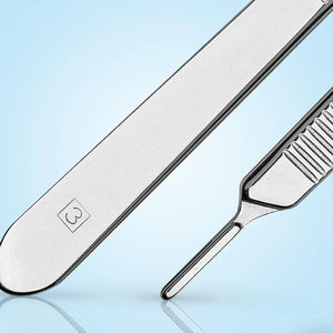 Poignée de scalpel en acier inoxydable n ° 3 pour une utilisation chirurgicale et de laboratoire de précision pour les chirurgies et les traitements des animaux. - Product Image 6