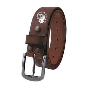 Cinturón informal de alta calidad para hombre, logotipo personalizado, cuero genuino de lujo con hebilla de acero, cinturón de cuero de lujo personalizado - Product Image 1