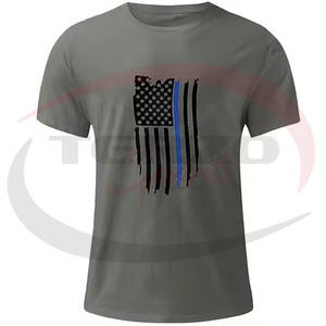 T-shirts d'été pour hommes de haute qualité 100% coton Slim Fit imprimé Design tenue décontracté à manches courtes 260 grammes poids du tissu - Product Image 5