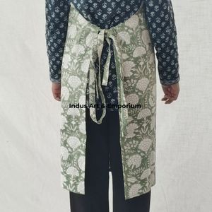Solid Cotton Linen <b>Kitchen</b> <b>Apron</b> High Quality 100% Linen Long <b>Apron</b> for Cooking - Product Image 6