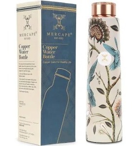 High Quality Leafs Printed Copper Bottle Pure Copper Water Bottle Eco Friendly Leakproof Flask for Daily Use Home Office Travel - Product Image 2