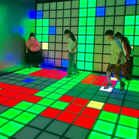 Piste de danse lumineuse à matrice LED pour jeux actifs 30x30cm RGB 3-EN-1 contrôlée par PC pour jeux interactifs