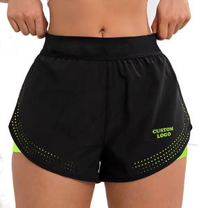 Shorts Deportivos de Cintura Alta para Mujer, Holgados, Transpirables, Resistentes al Viento, de Secado Rápido, al por Mayor - Product Image 1
