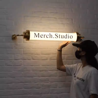 Panneau lumineux de boîte à lumière de tube rond acrylique le plus populaire 360 ° cylindrique lumineux