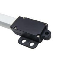 Aktuator Linear Mikro DC 30MM 6V 12V 24V 7mm/s 128N 13kg 29lbs Daya Dorong Maksimum Motor Listrik dengan Sayap