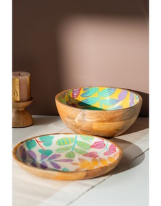 Tazón de Madera con Diseño Impreso - Product Image 3