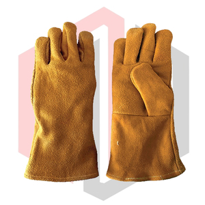 Gants de soudage doublés de Kevlar, coutures en cuir, antistatiques, résistants aux déchirures, 7 oz, sans silicone, sans poudre, personnalisables - Product Image 1