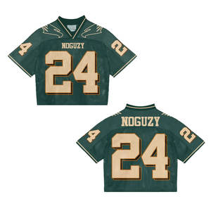 Streetwear à impression par sublimation personnalisée Chemises de football à la mode pour unisexe Maille surdimensionnée Design Street Style Maillot de football américain - Product Image 1