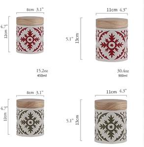 Pot en céramique élégant pour la décoration du comptoir de cuisine, pot en céramique décoratif pour la décoration de la table à manger, pot en céramique fait main pour un usage quotidien - Product Image 1