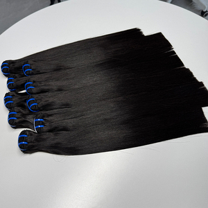 ผมแท้แบบตรง 100 กรัม สีธรรมชาติ เนื้อผมนุ่มสลวย แบบเย็บสองชั้น ปลายผมเต็ม ยาว สำหรับต่อผมแบบเร็วและทำวิก - Product Image 6
