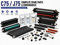 Kit d'entretien pour imprimante C75 J75 : Tambour de toner, unité de développement, unité de fusion, courroie de transfert, 2ème rouleau BTR, pièces de rechange, consommables - Fabriqué au Japon