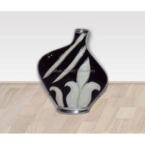 แจกันดอกไม้โลหะสีเคลือบรูปร่างแบบกำหนดเองสำหรับบ้านห้องนั่งเล่นสำนักงานโต๊ะตกแต่งดอกไม้ - Product Image 2