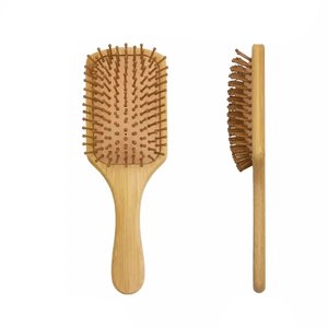 Air Cushion Hair Brush Eco Friendly Bamboo <b>Comb</b> Health Hair Brushes Household Comfortable Reusable Hair Massage Brush - Product Image 1