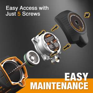 Kit Agrafeuse de Clôture Sans Fil 20V Calibre 9 avec Chargeur de Batterie, Poignée en T, Mallette, Réglage de Profondeur Libre et Indicateur de Recharge - pour Agrafes de Clôture - Product Image 2